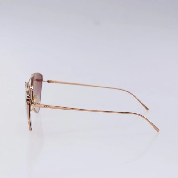PRADA Sunglasses metal Gold Auth sw1398 main image 4